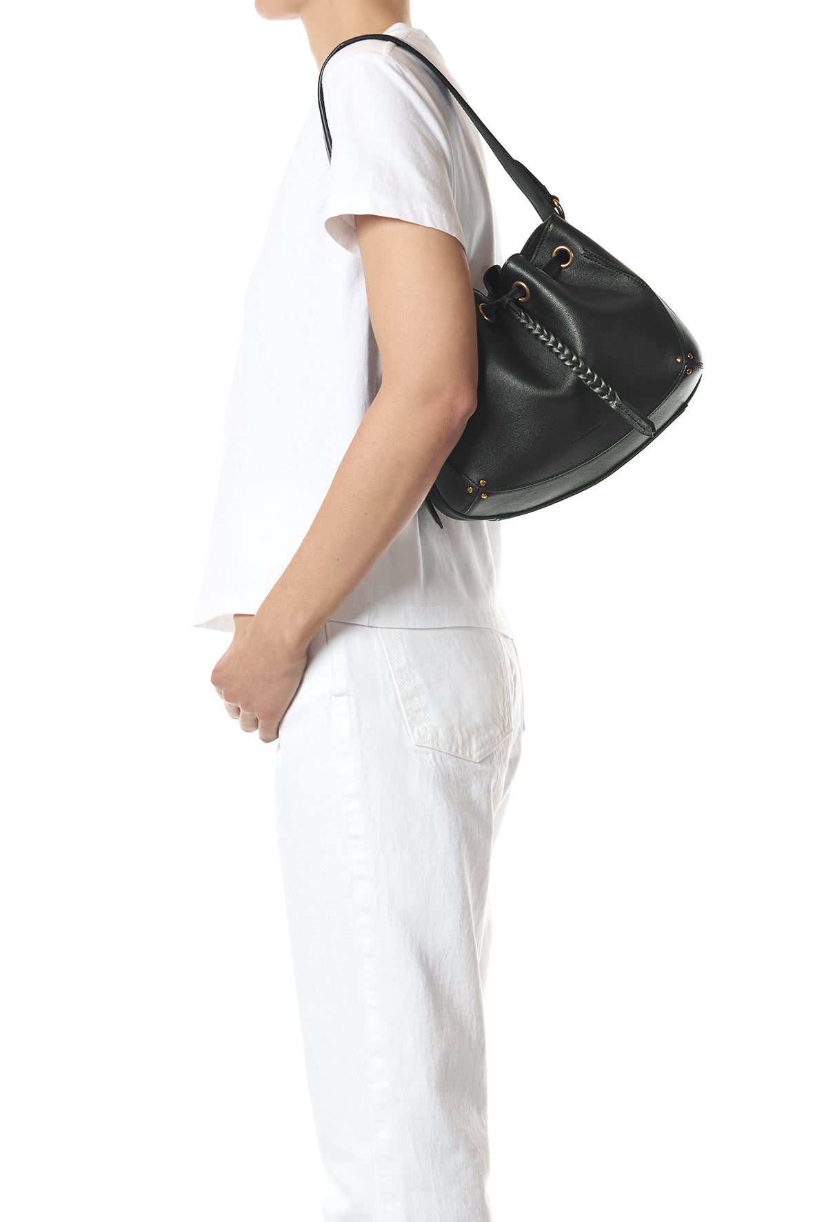 Sac Andy buffle Noir Brass