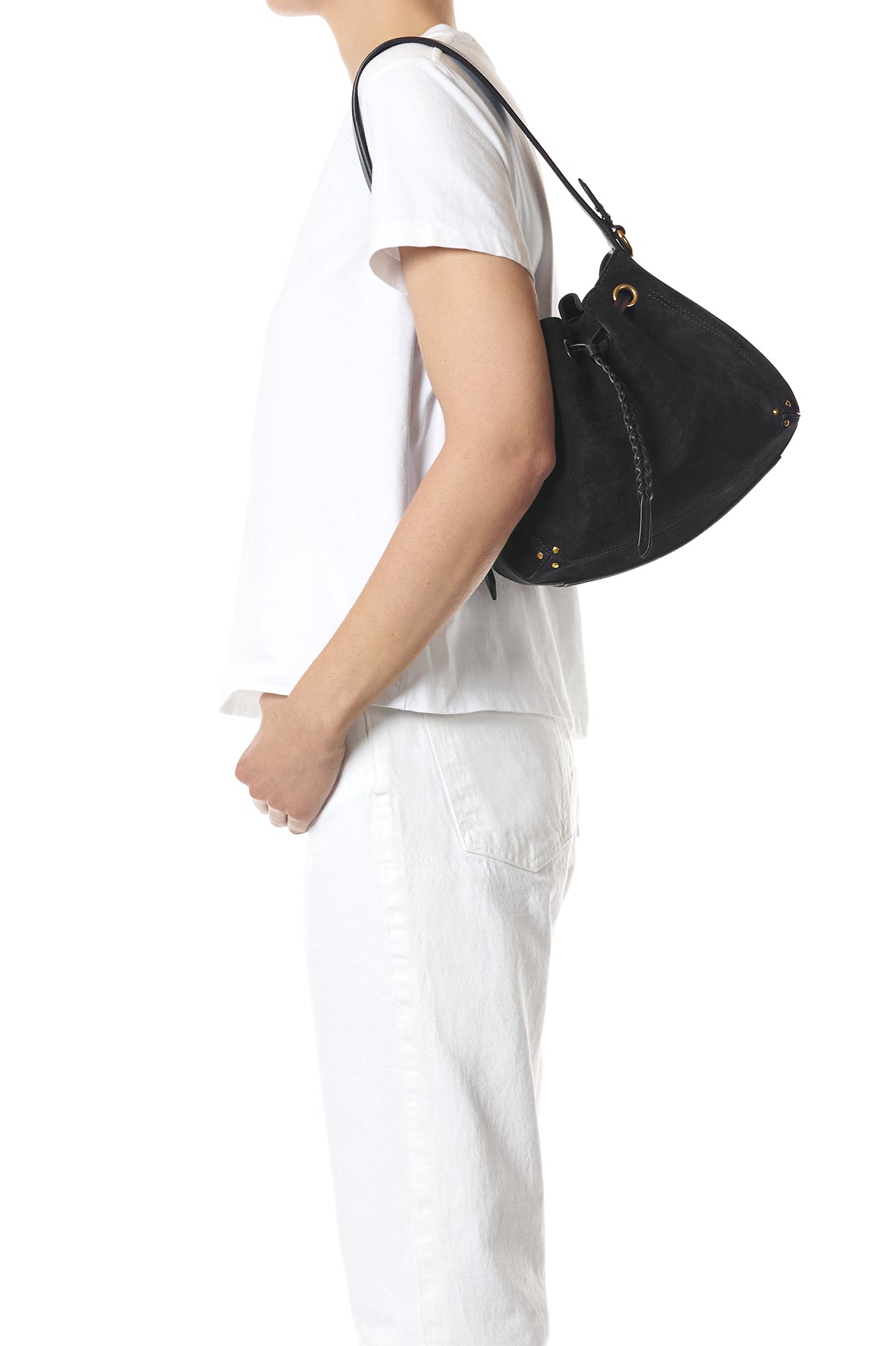 Sac Andy Croûte Velours Noir