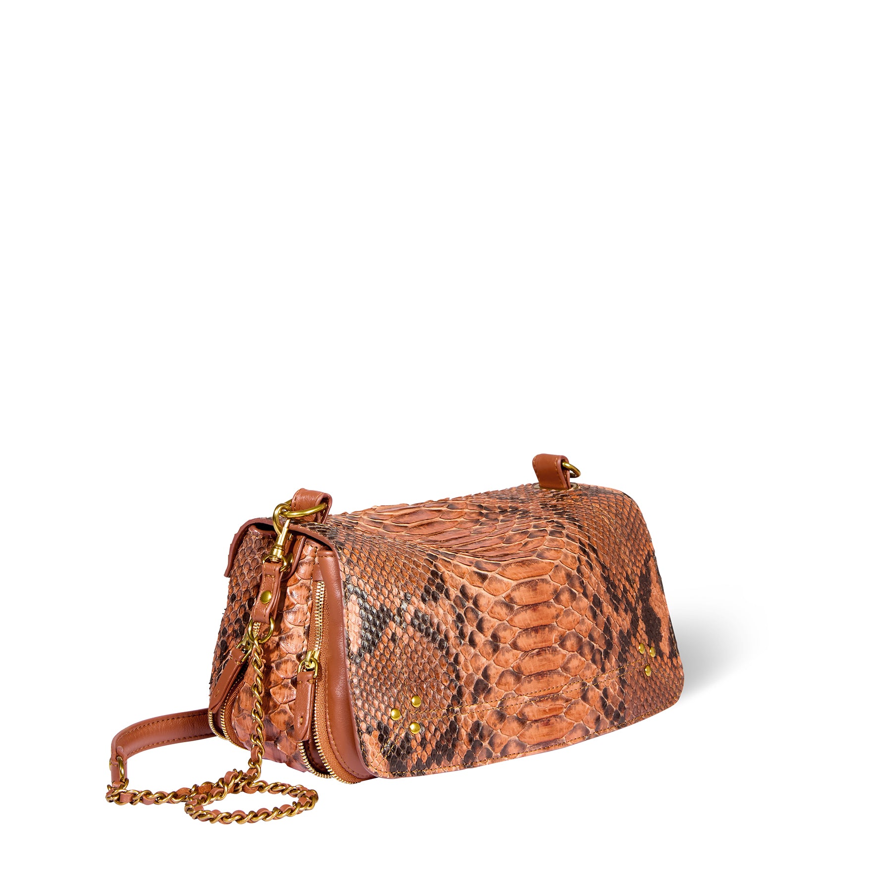 Sac Bobi python Cognac