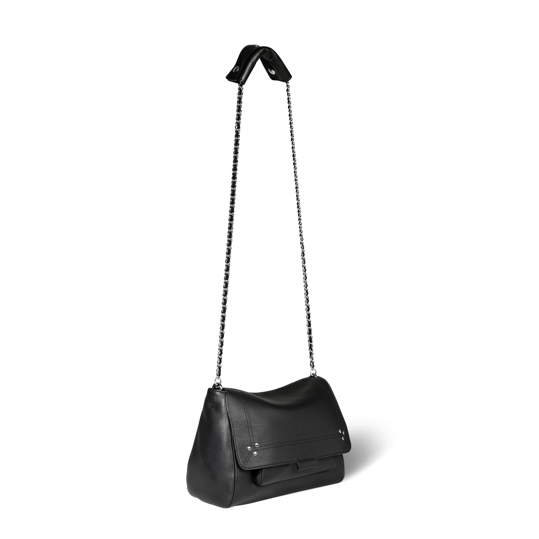 Lulu M Veau Noir Silver