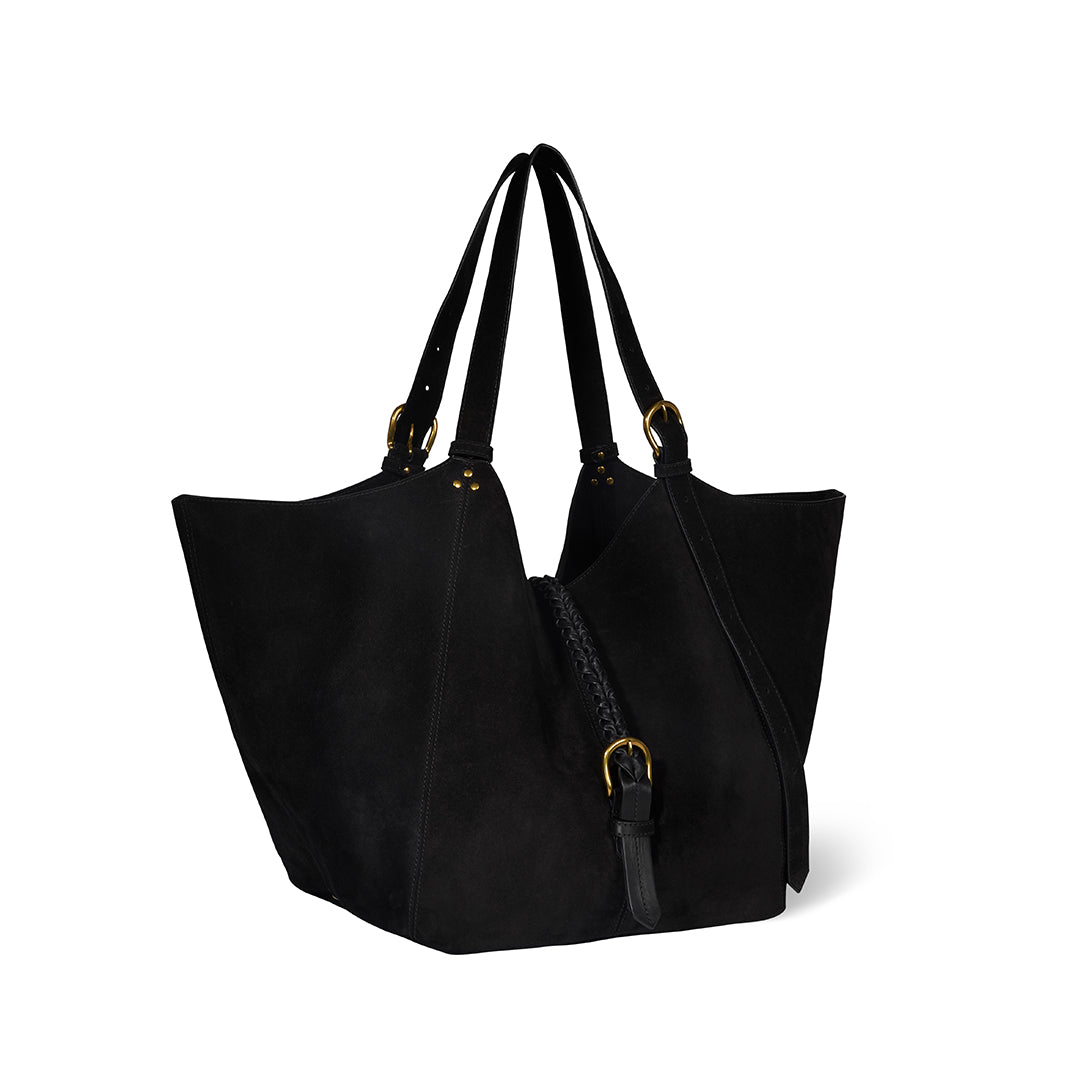 Sac Cabas Joseph M Croûte Velours Noir