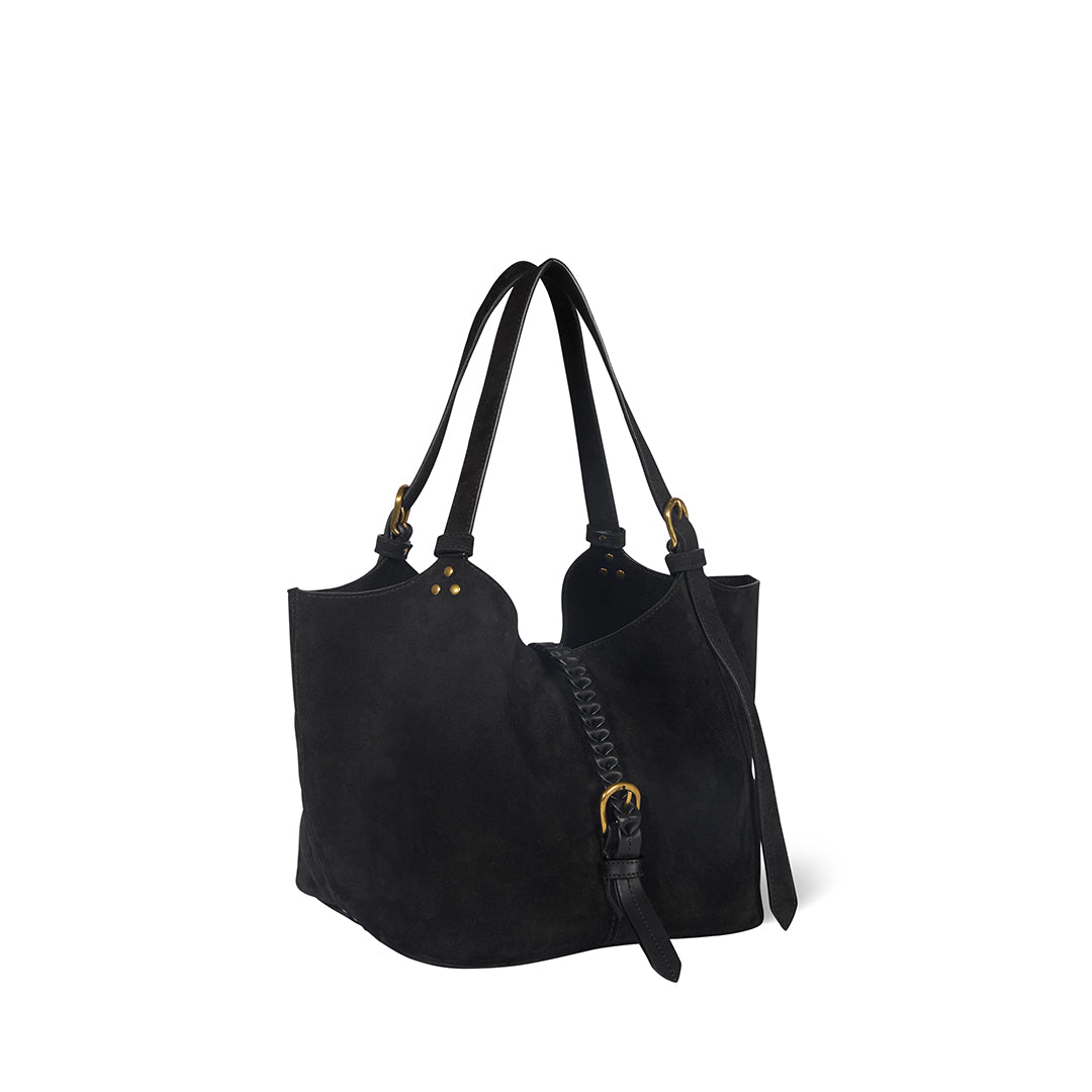 Sac Cabas Joseph S Croûte Velours Noir