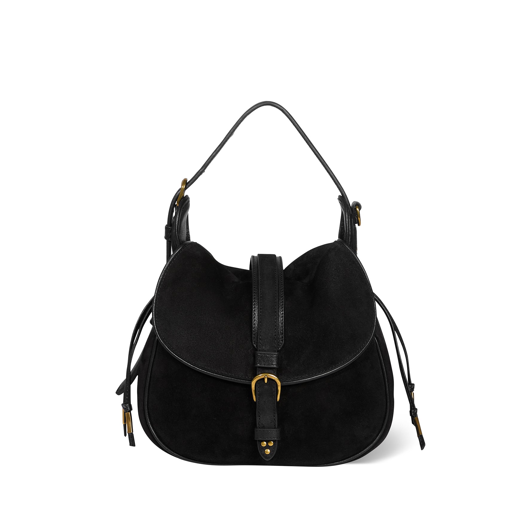 Sac Gildas Croûte Velours Noir