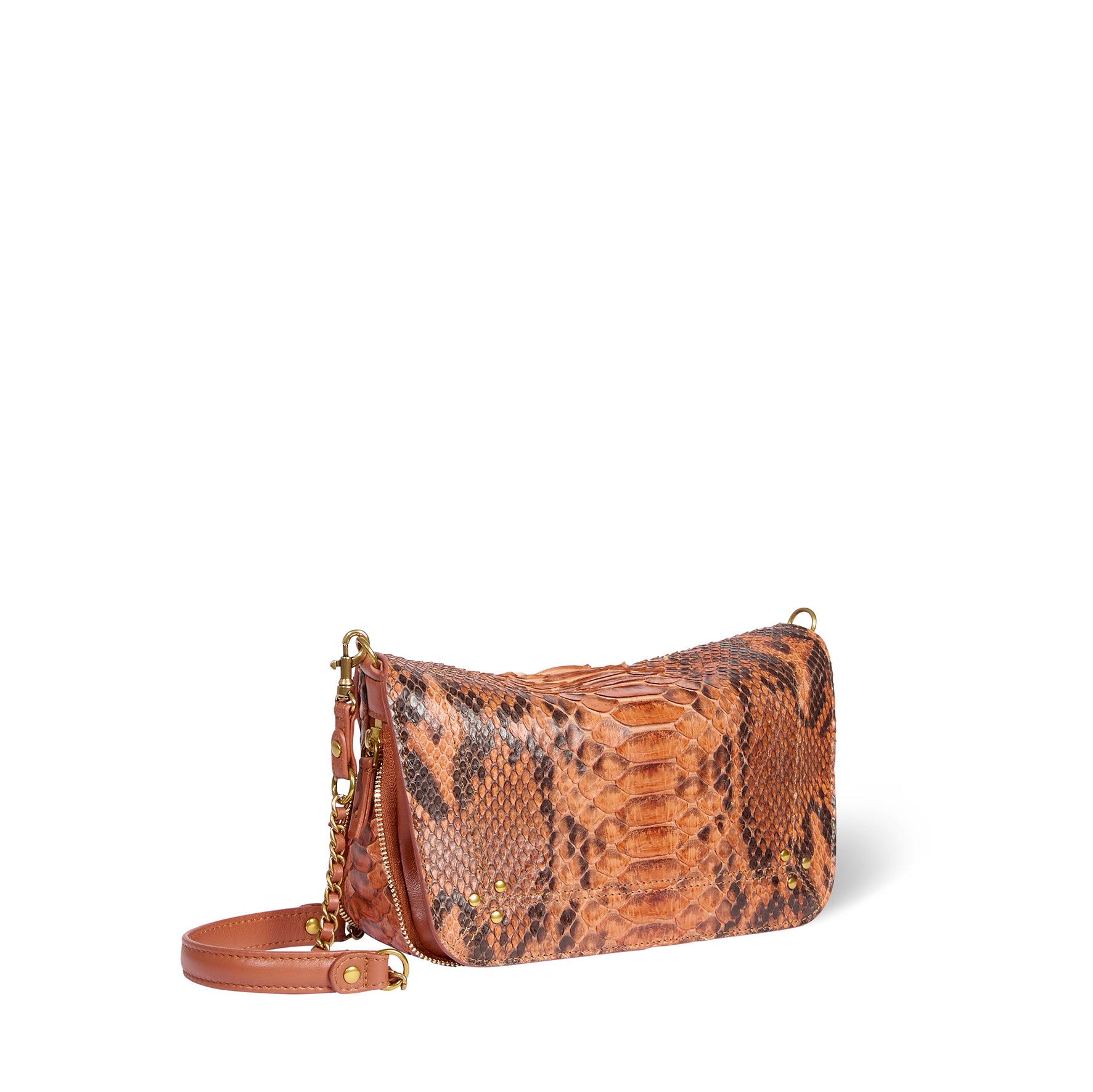 Sac Bobi S python Cognac