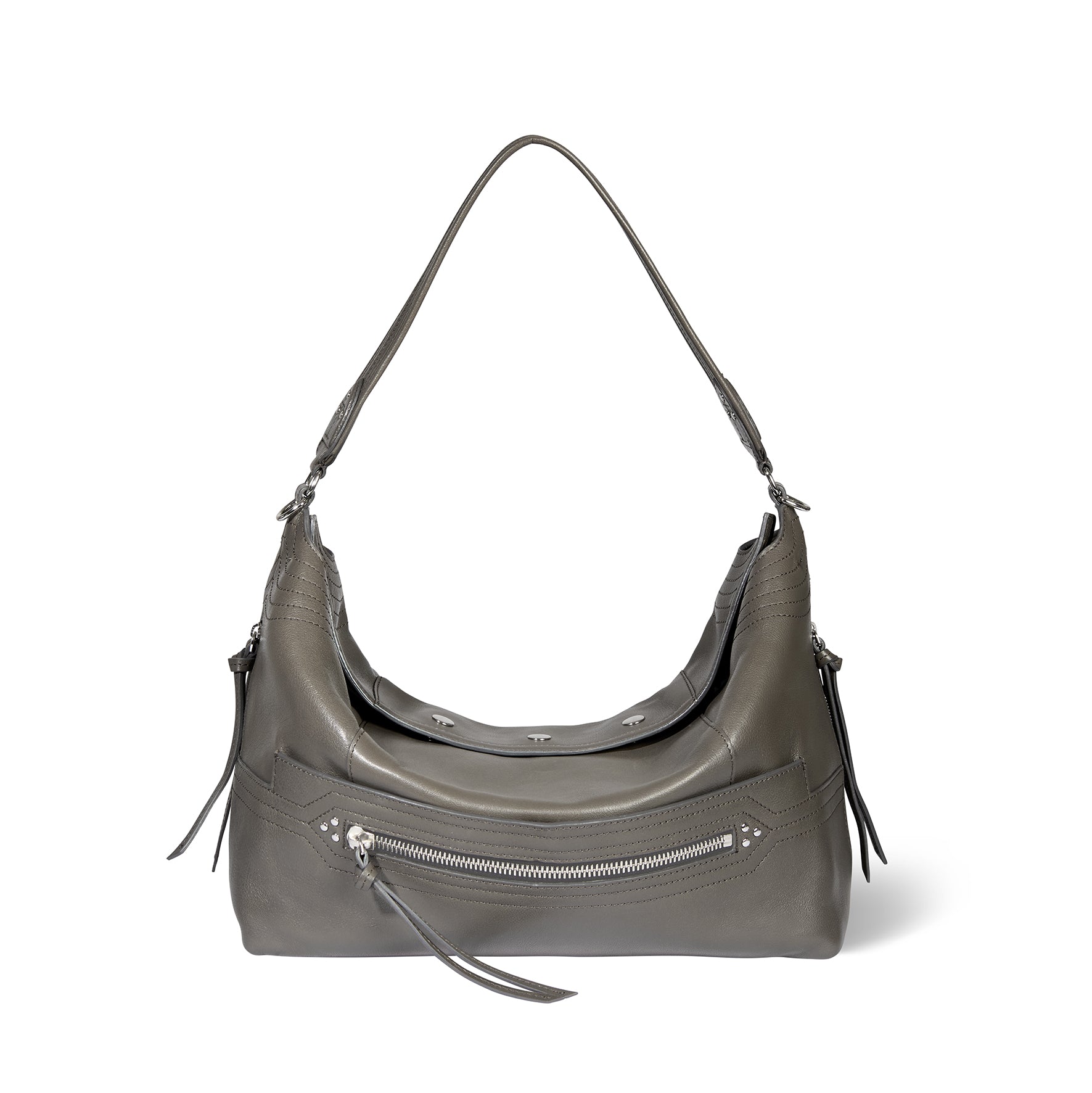 Sac Lucky Hobo Large buffle Gris