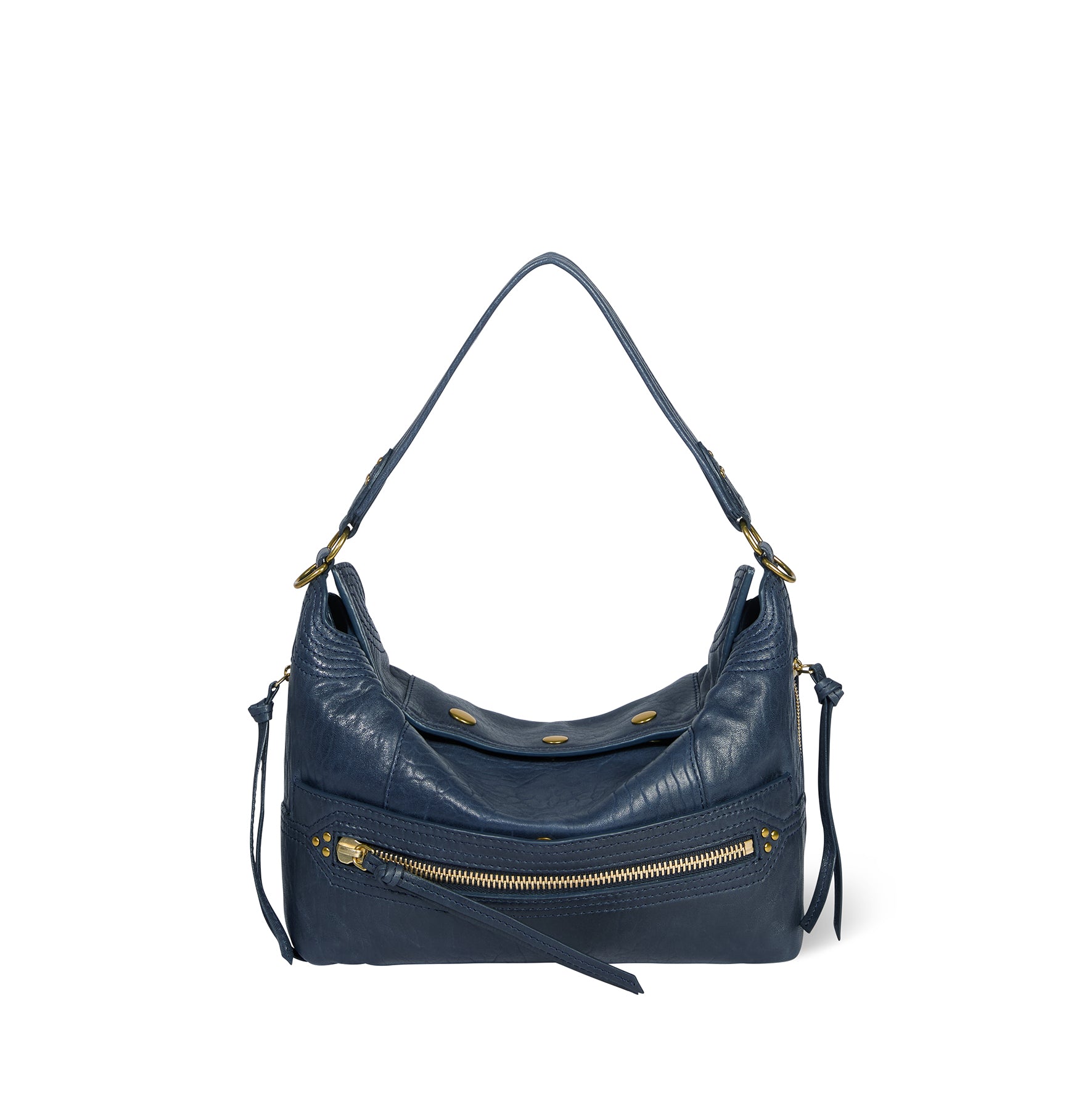 Sac Lucky Hobo Agneau Bubble Night Blue