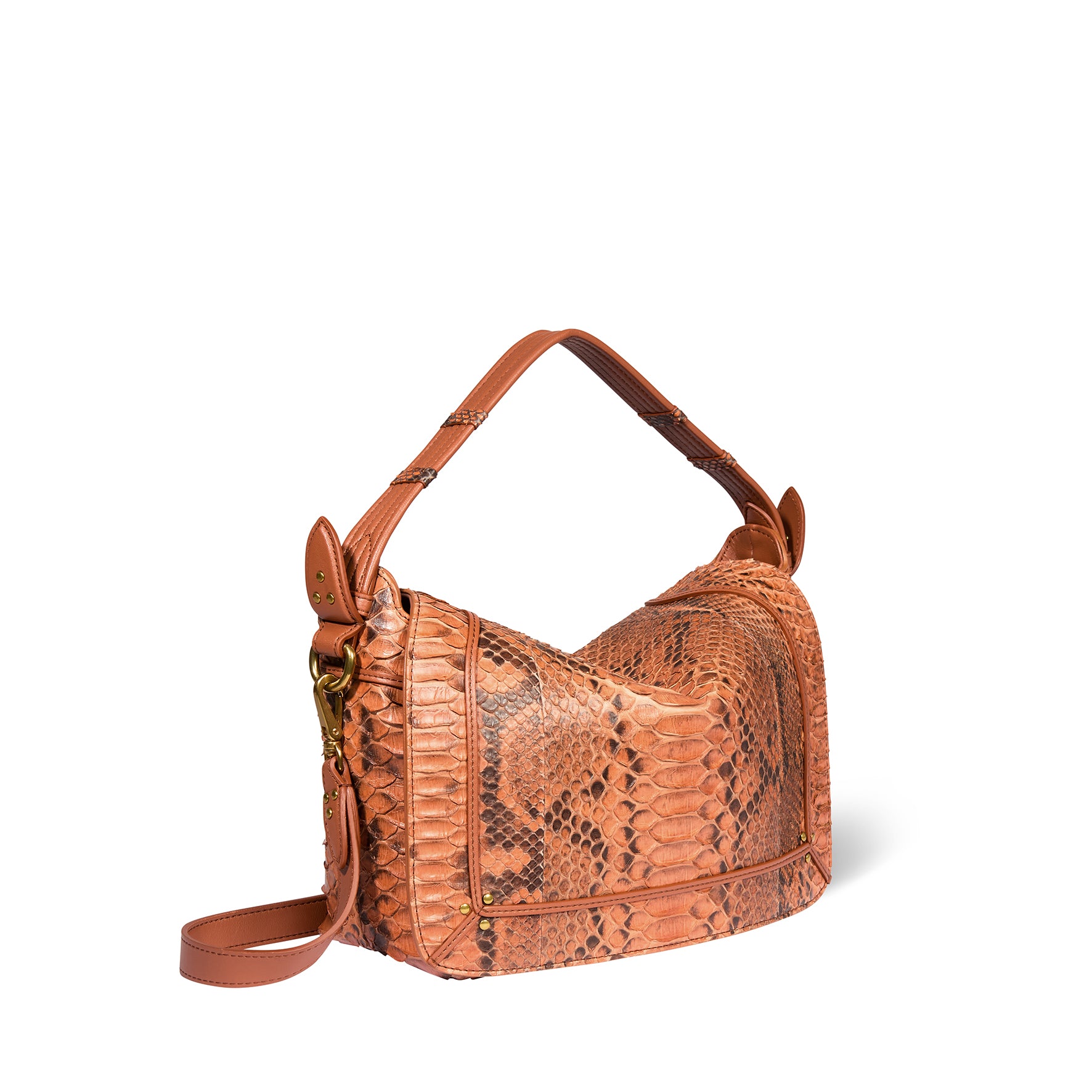 Sac Pepito M python Cognac
