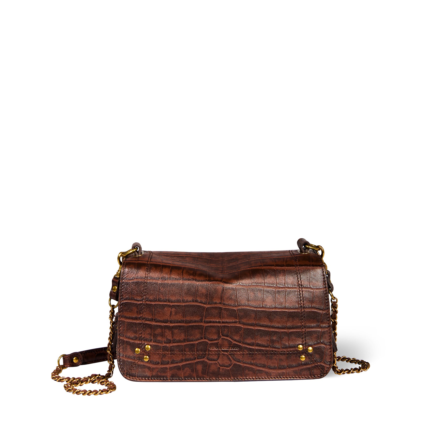 Sac Bobi Mouton Imprimé Croco Cigare