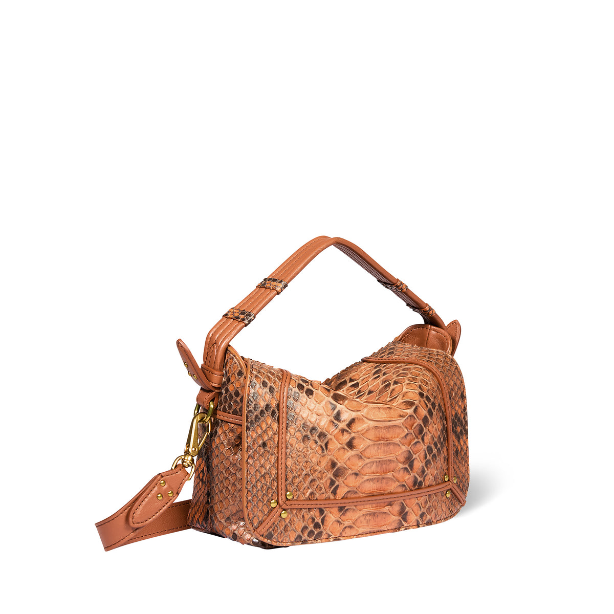 Sac Pepito S python Cognac