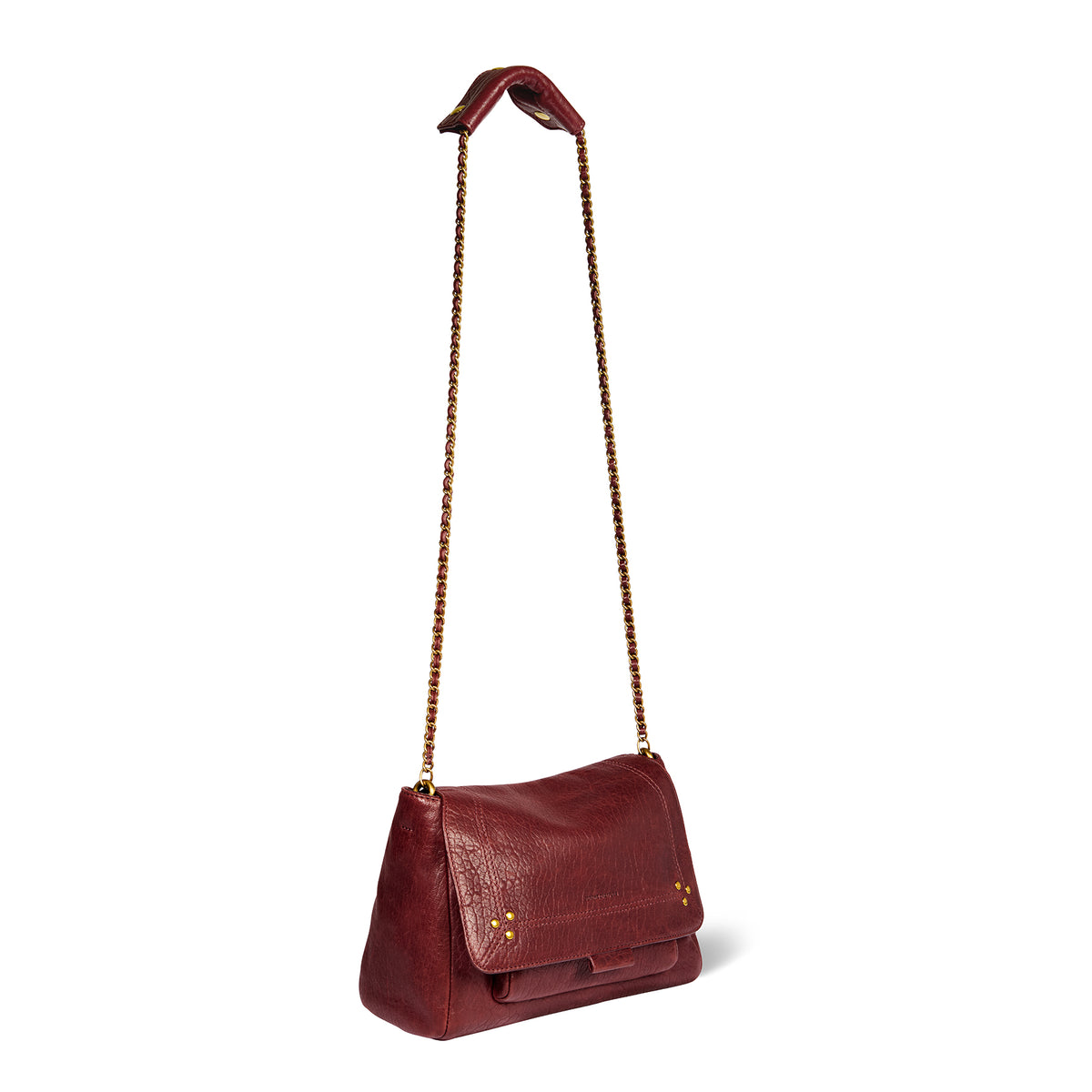 Sac Lulu M Agneau Bubble Burgundy