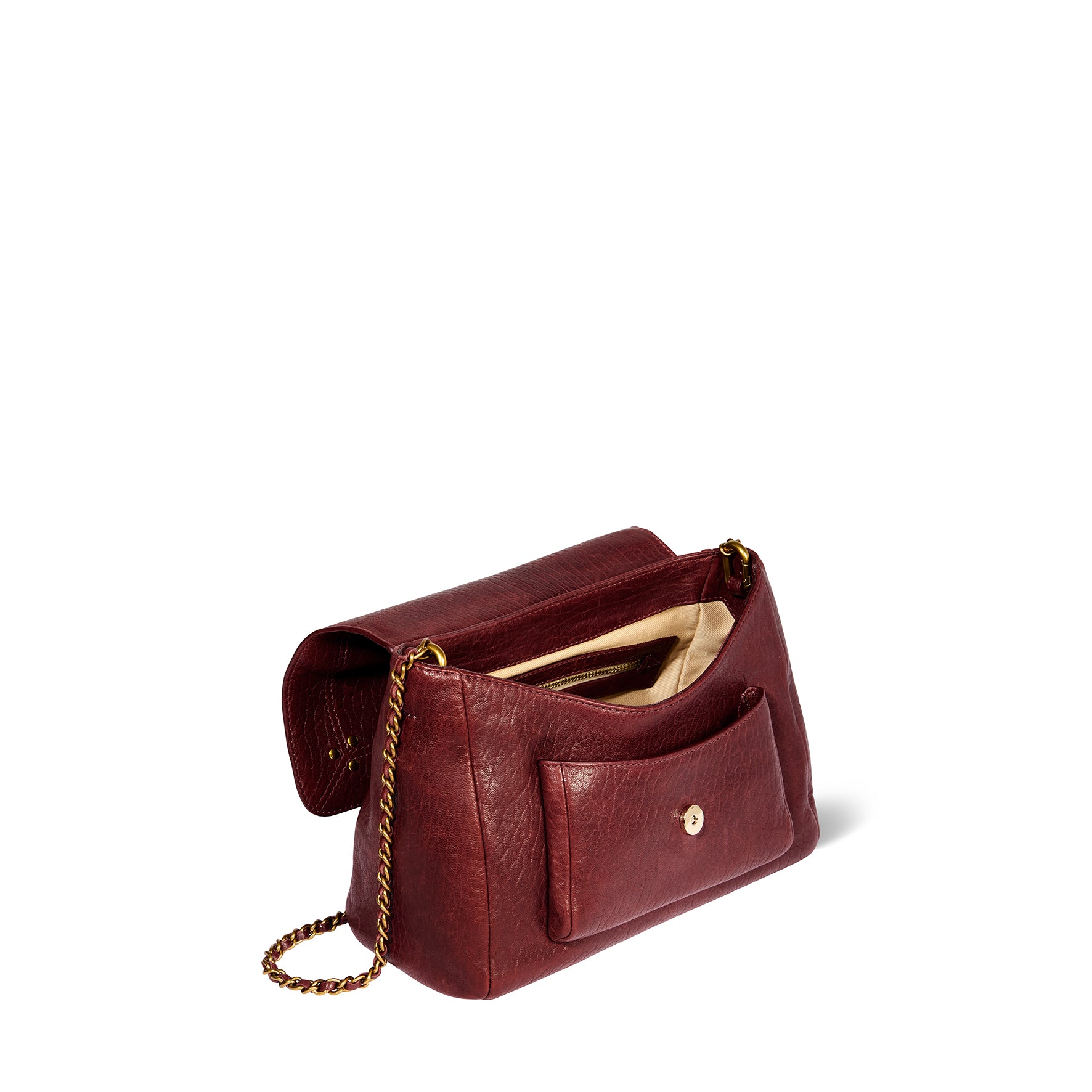 Sac Lulu M Agneau Bubble Burgundy