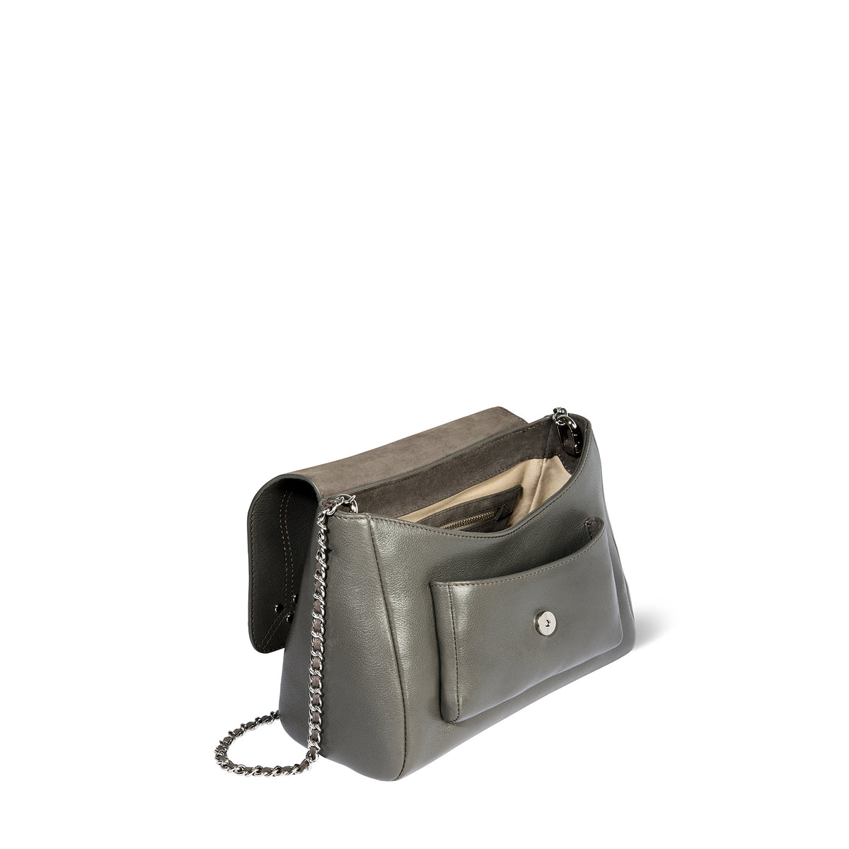 Sac Lulu M buffle Gris