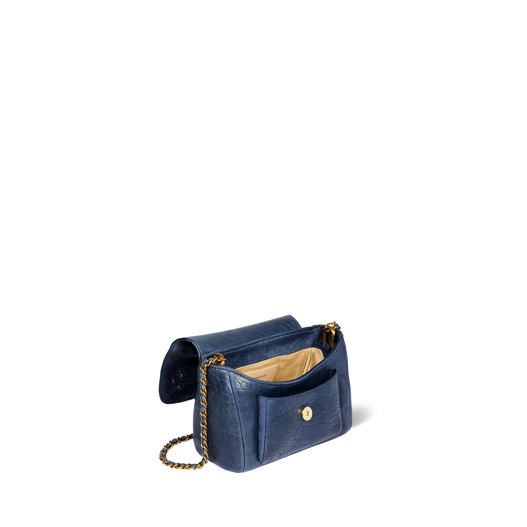 Sac Lulu S Agneau Bubble Night Blue