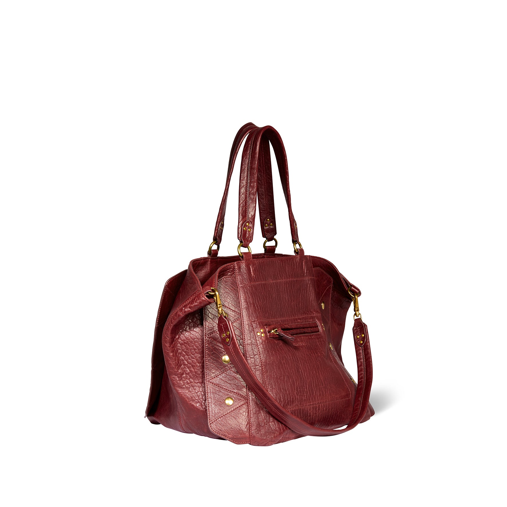 Sac Cabas Roger Agneau Bubble Burgundy