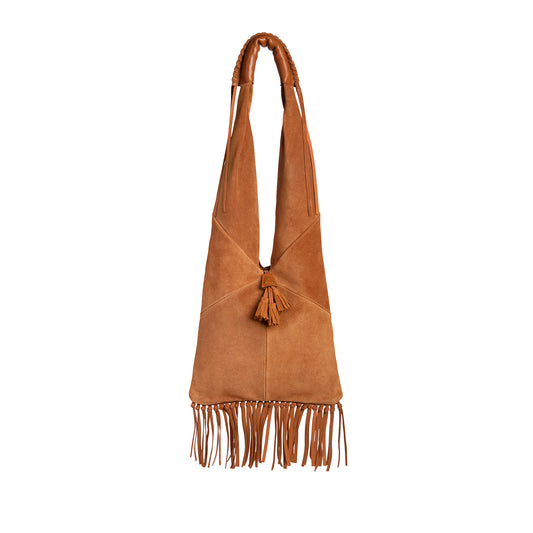 Sac Aram Croûte Velours Caramel