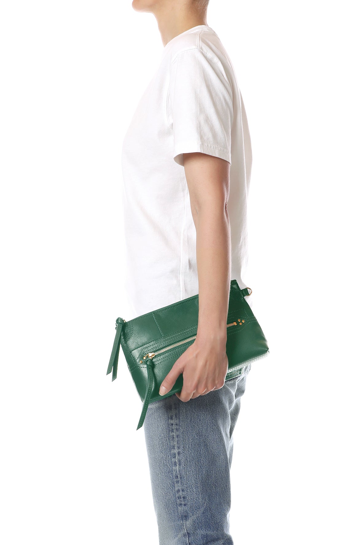 Pochette Lucky Clutch buffle Avocat
