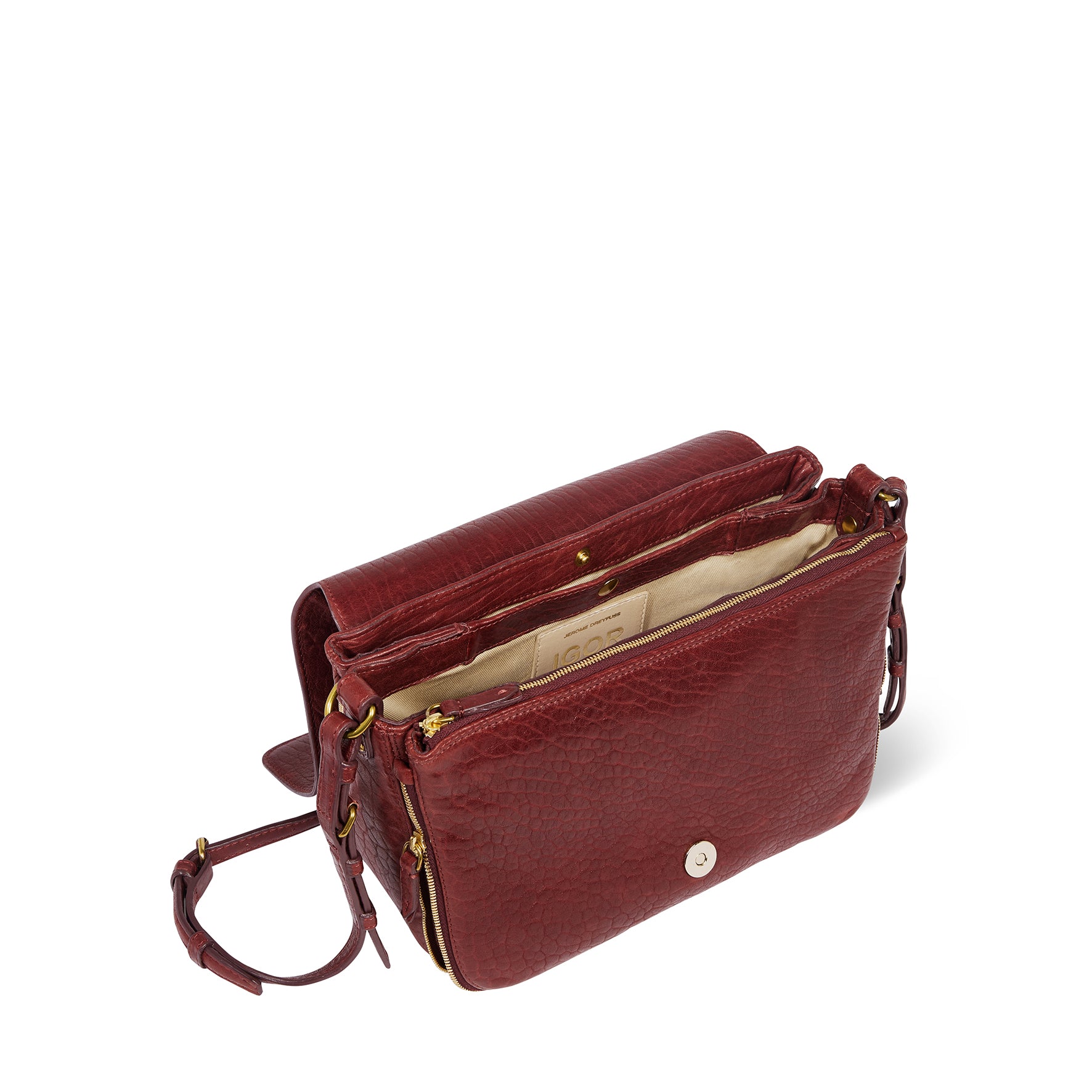 Sac Igor Agneau Bubble Burgundy