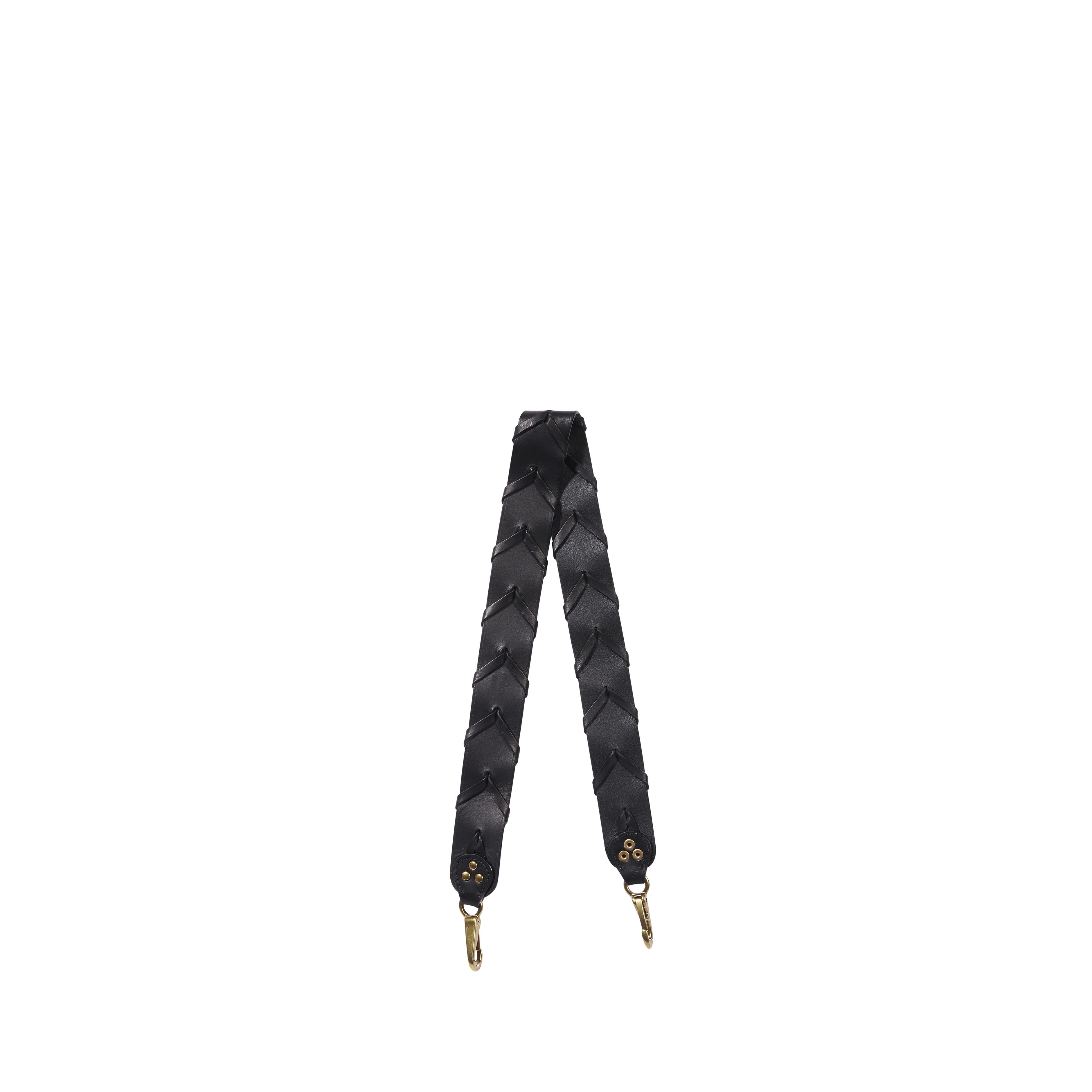 Anse tressée Vachette Noir Brass