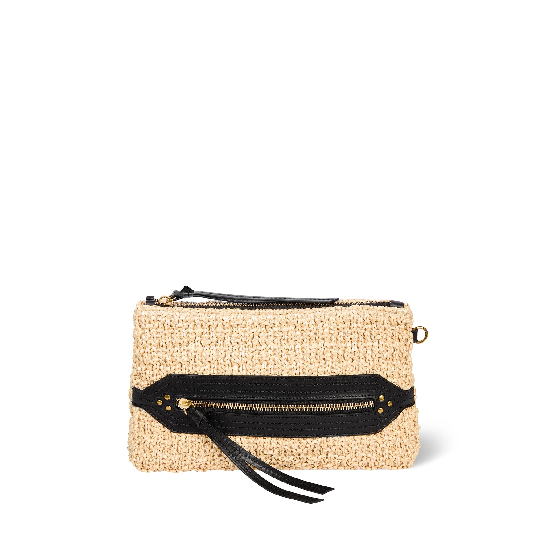 Pochette Lucky Clutch fibres recyclées effet raphia