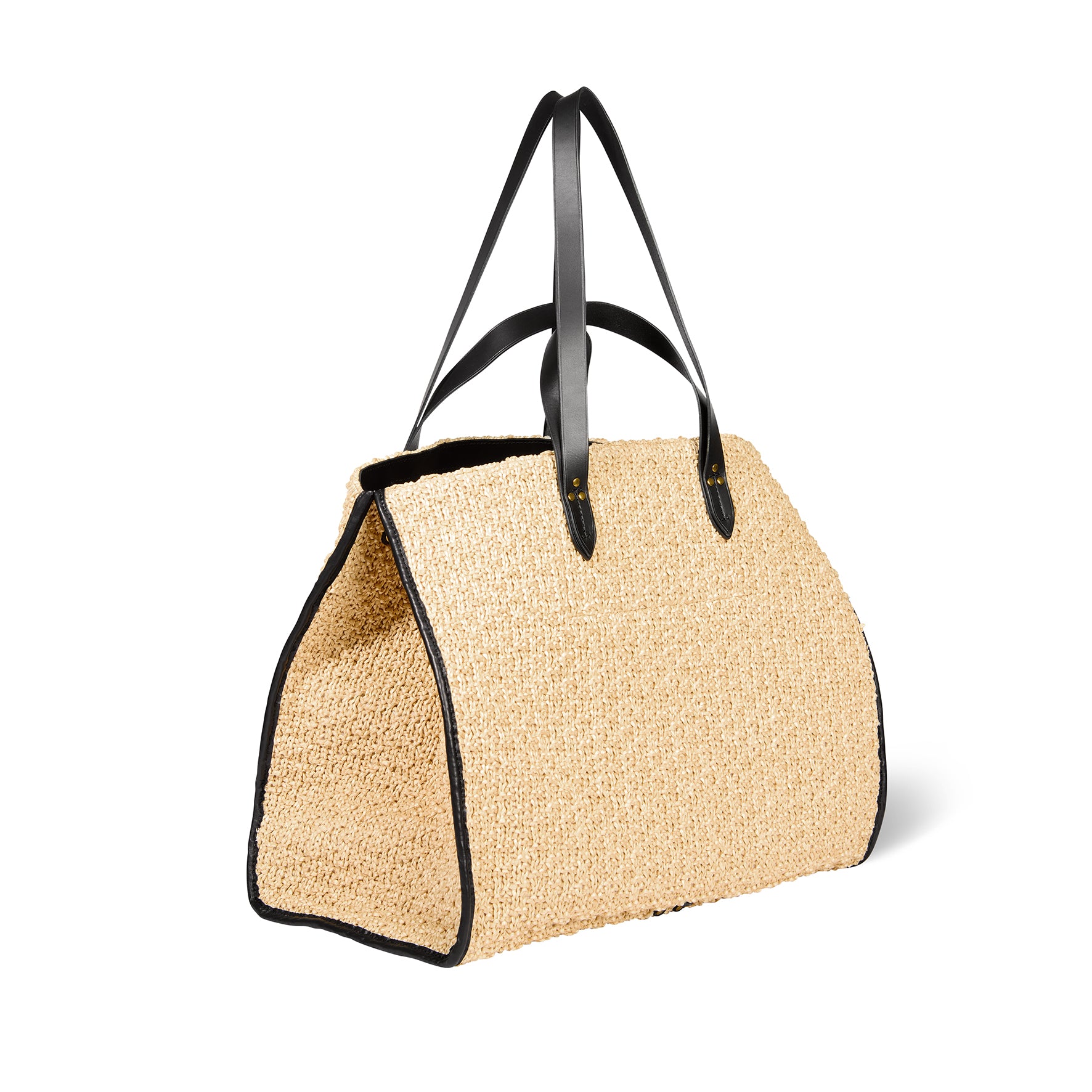 Sac Cabas Léon L fibres recyclées effet raphia
