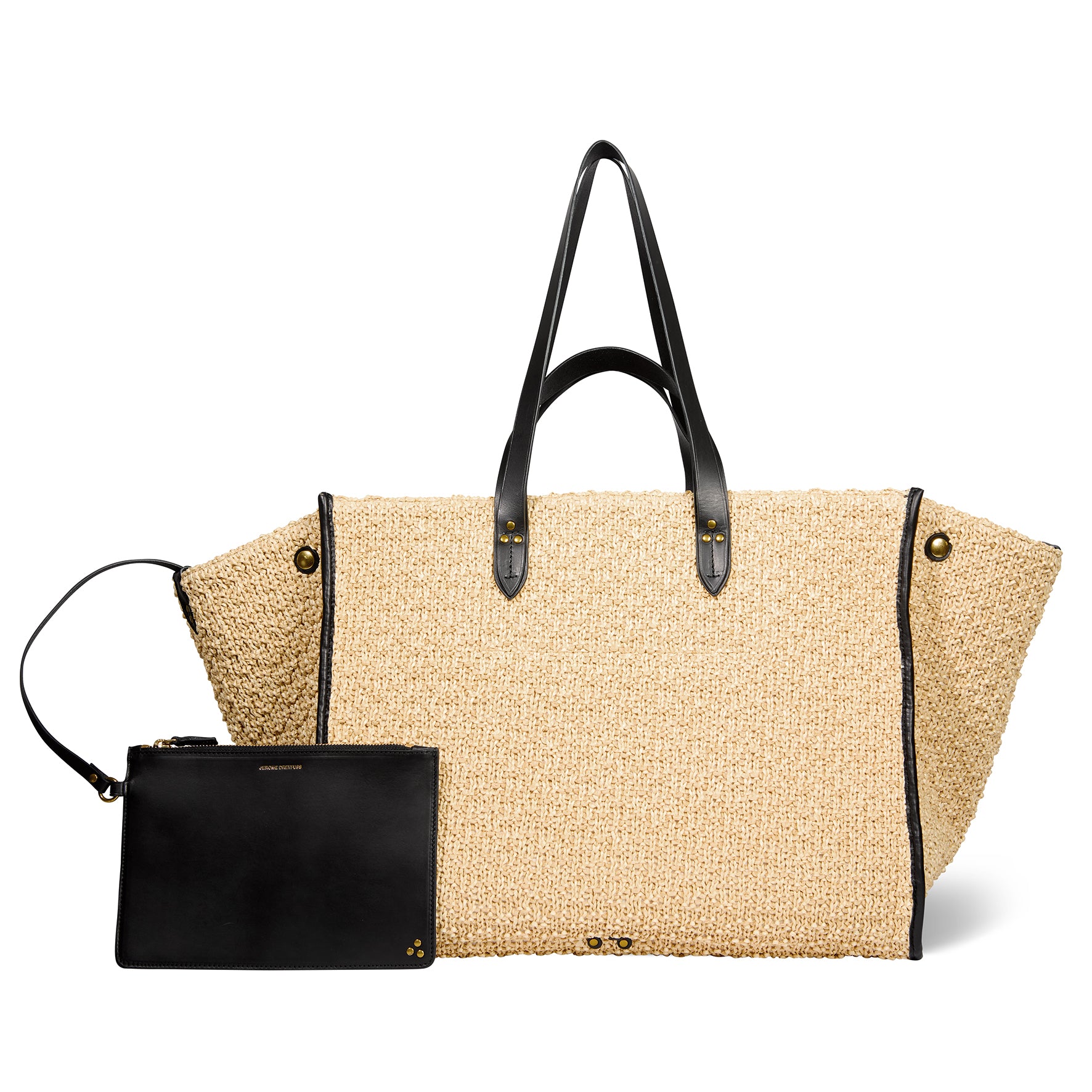 Sac Cabas Léon L fibres recyclées effet raphia