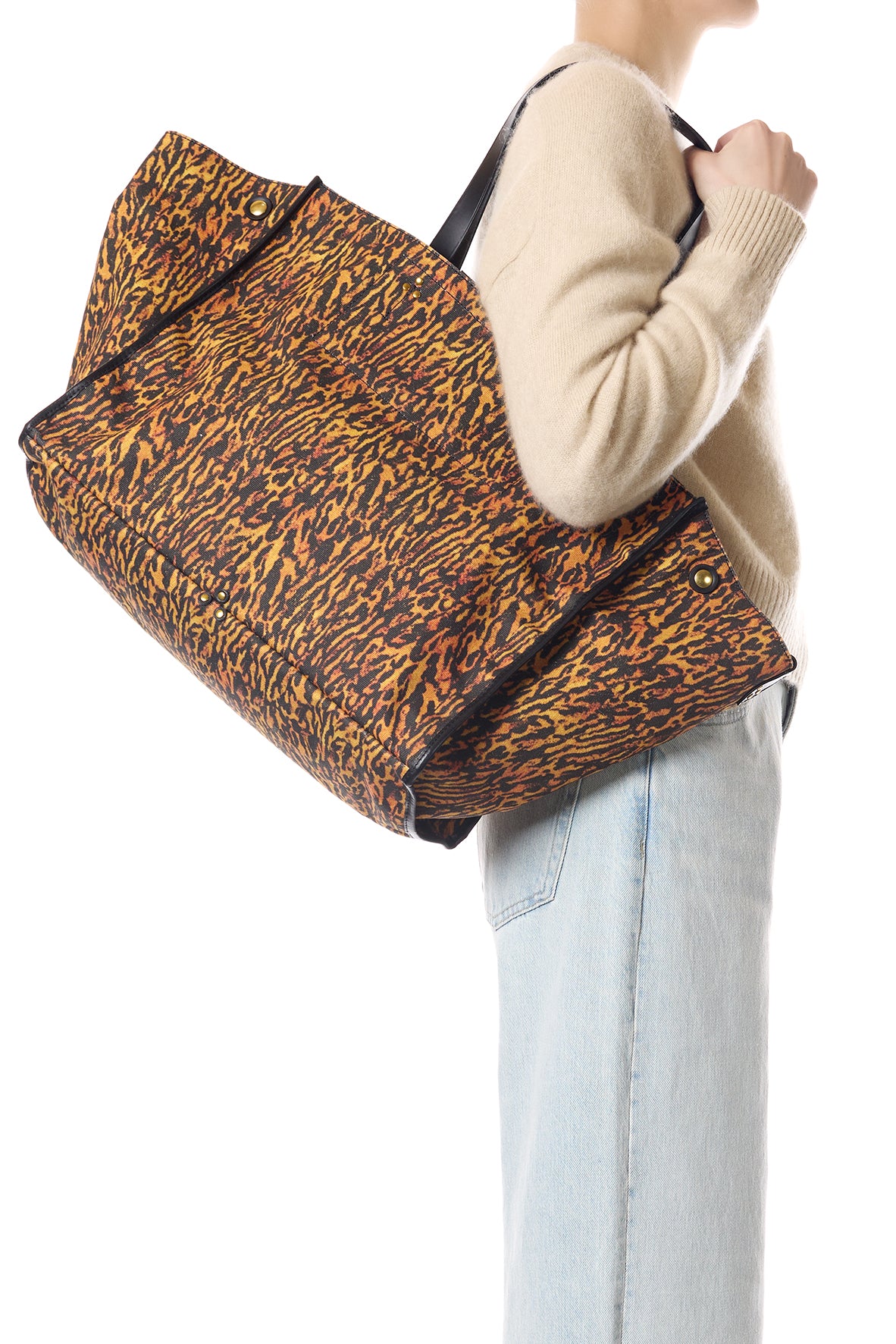 Sac Cabas Léon L Toile Jaguar