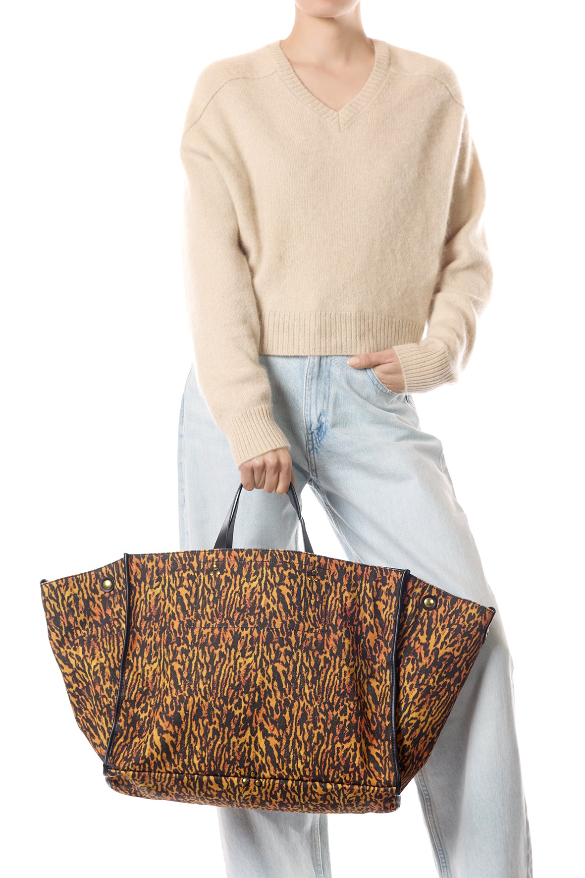 Sac Cabas Léon L Toile Jaguar