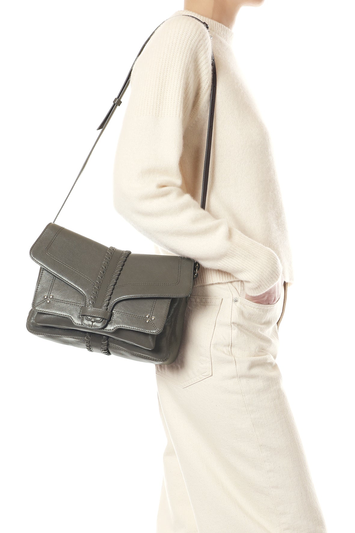 Sac Harry M buffle Gris