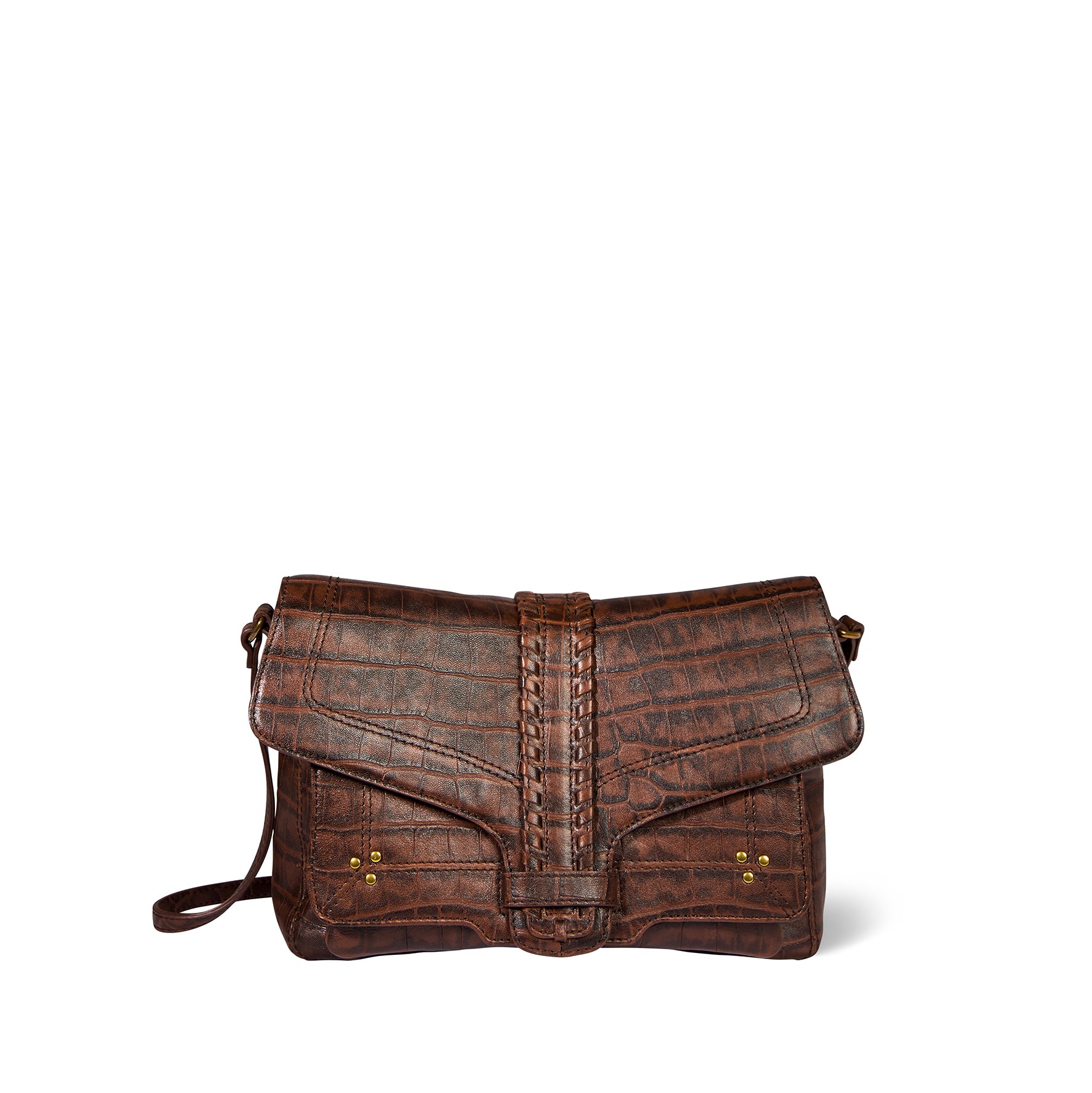 Sac Harry M Mouton Imprimé Croco Cigare