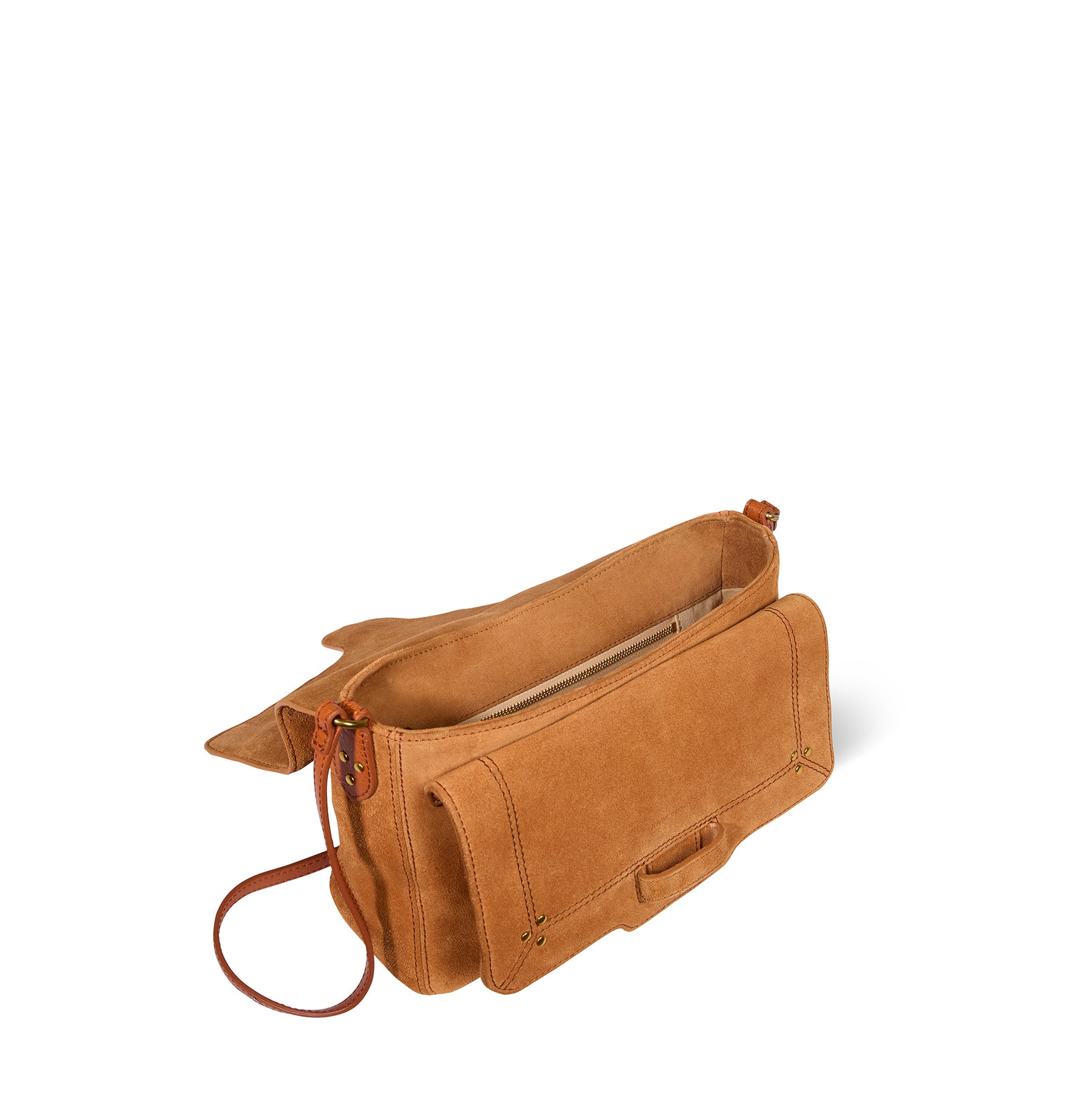 Sac Harry M Croûte Velours Caramel
