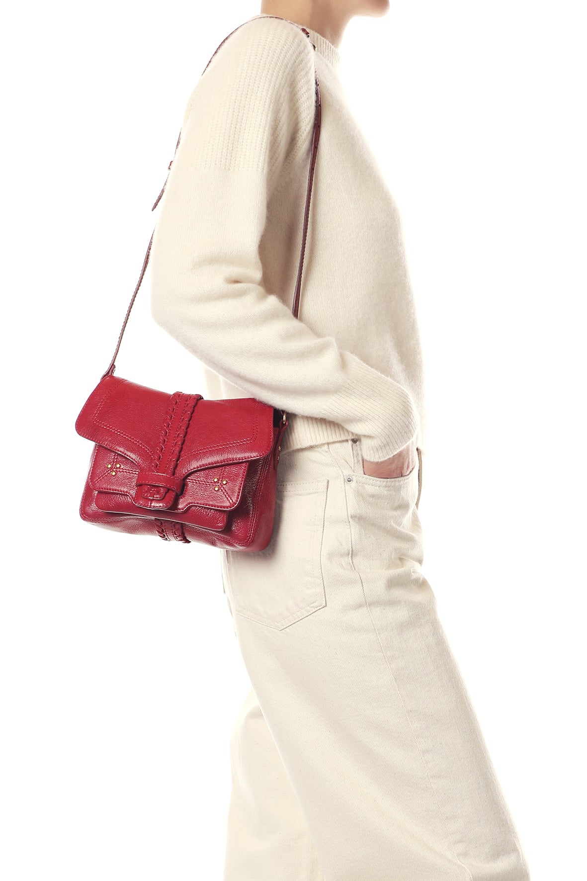 Sac Harry S Chèvre Carmin