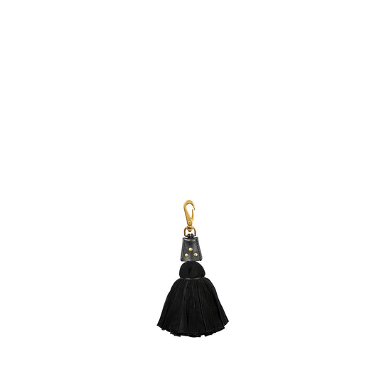 Porte-clés Big Pompon Chèvre Noir
