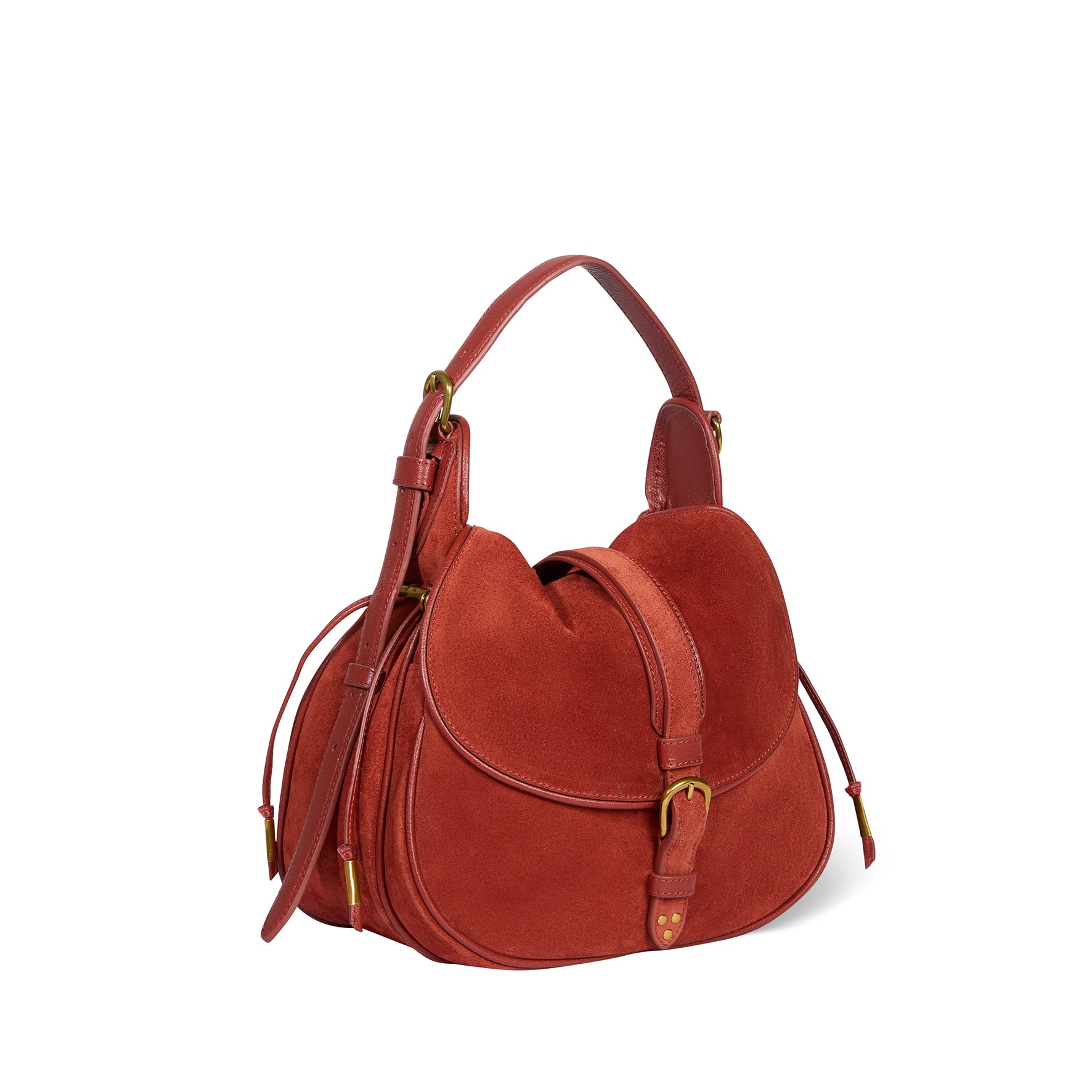 Sac Gildas Croûte Velours Rouille