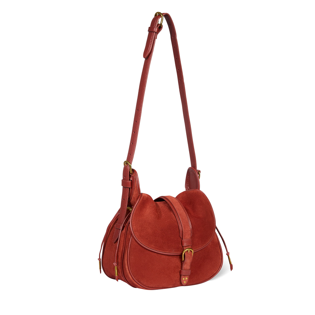 Sac Gildas Croûte Velours Rouille