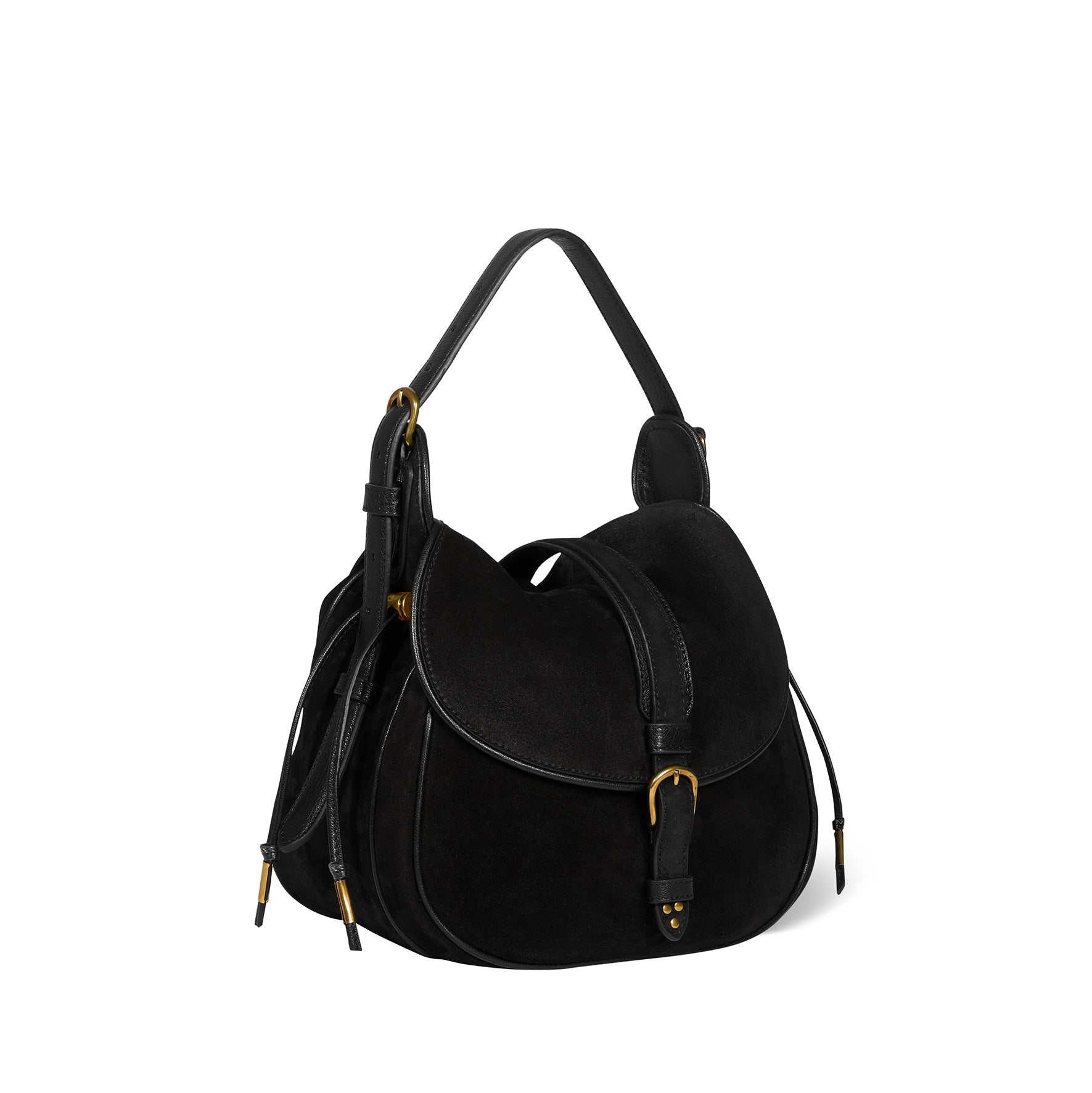 Sac Gildas Croûte Velours Noir