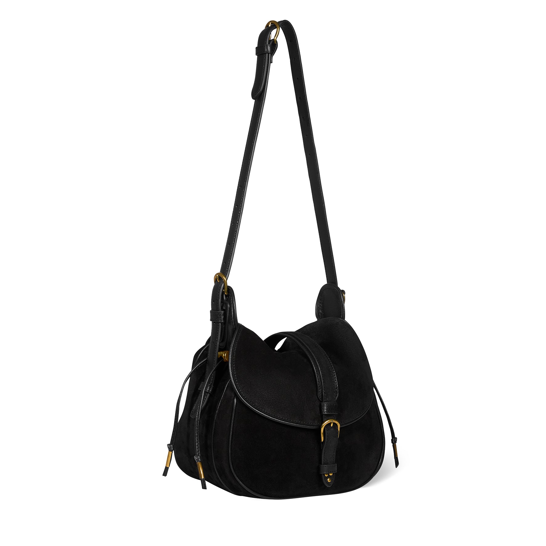 Sac Gildas Croûte Velours Noir