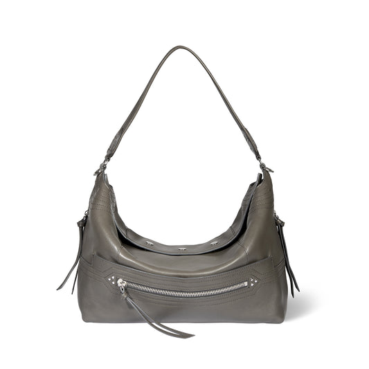 Sac Lucky Hobo Large buffle Gris