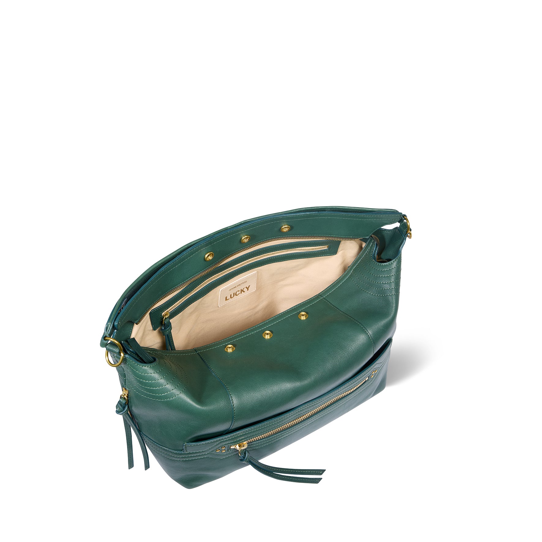 Sac Lucky Hobo Large buffle Avocat