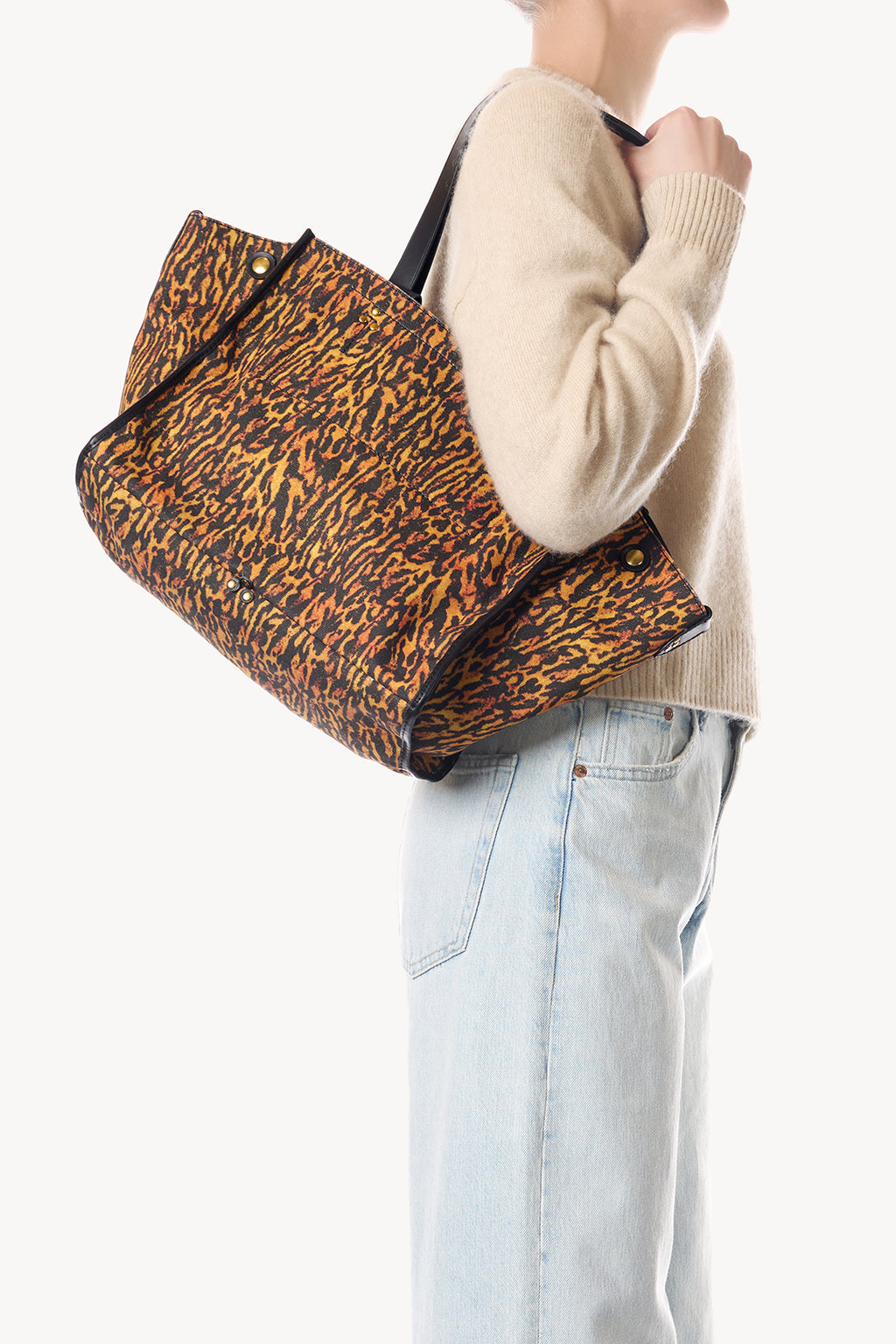Sac Cabas Léon M Toile Jaguar