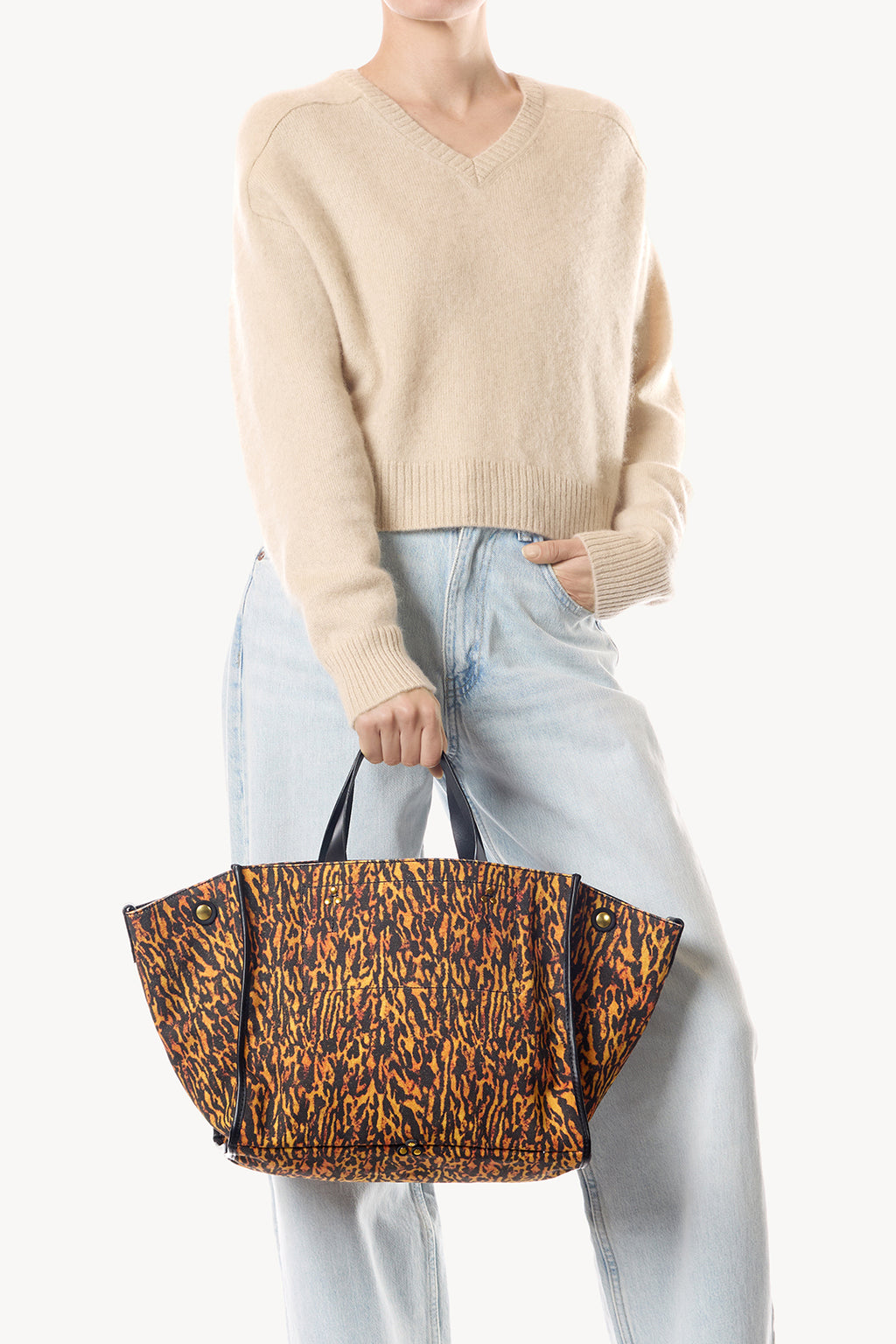 Sac Cabas Léon M Toile Jaguar