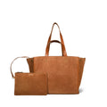 Sac Cabas Léon M Croûte Velours Caramel