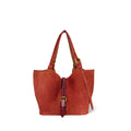 Sac Cabas Joseph S Croûte Velours Rouille