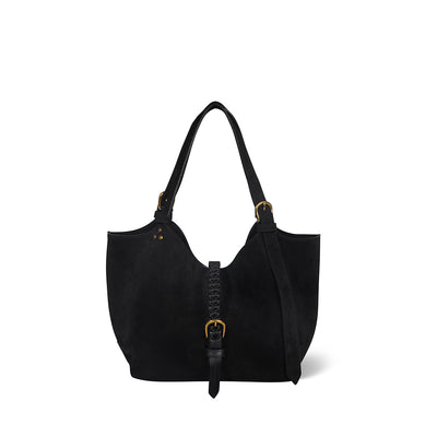 Joseph S Shopper-Tasche Noir Veloursleder