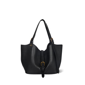 Joseph S Shopper-Tasche Noir Brass Büffelleder