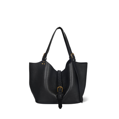 Joseph S Shopper-Tasche Noir Brass Büffelleder
