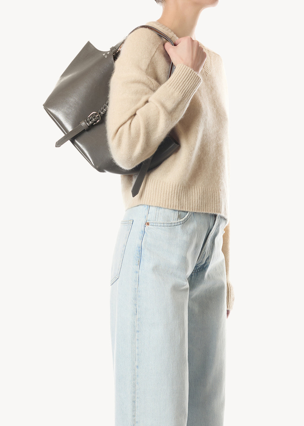 Sac Cabas Joseph S buffle Gris