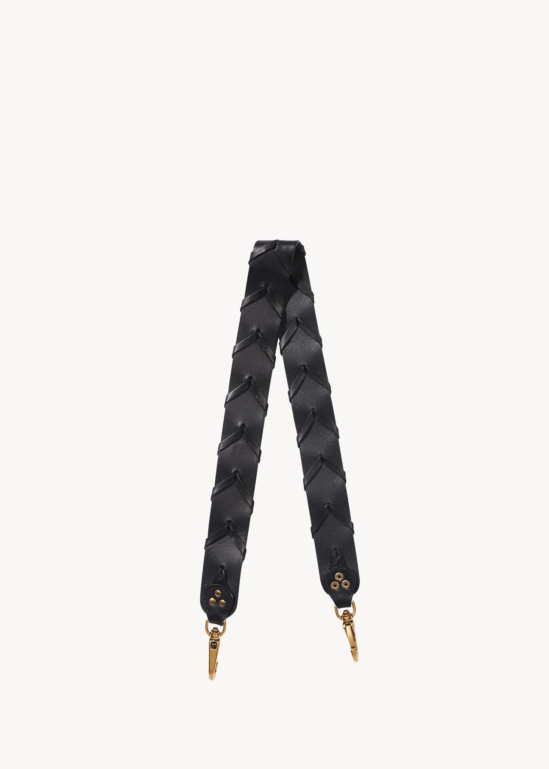 Anse tressée Vachette Noir Brass
