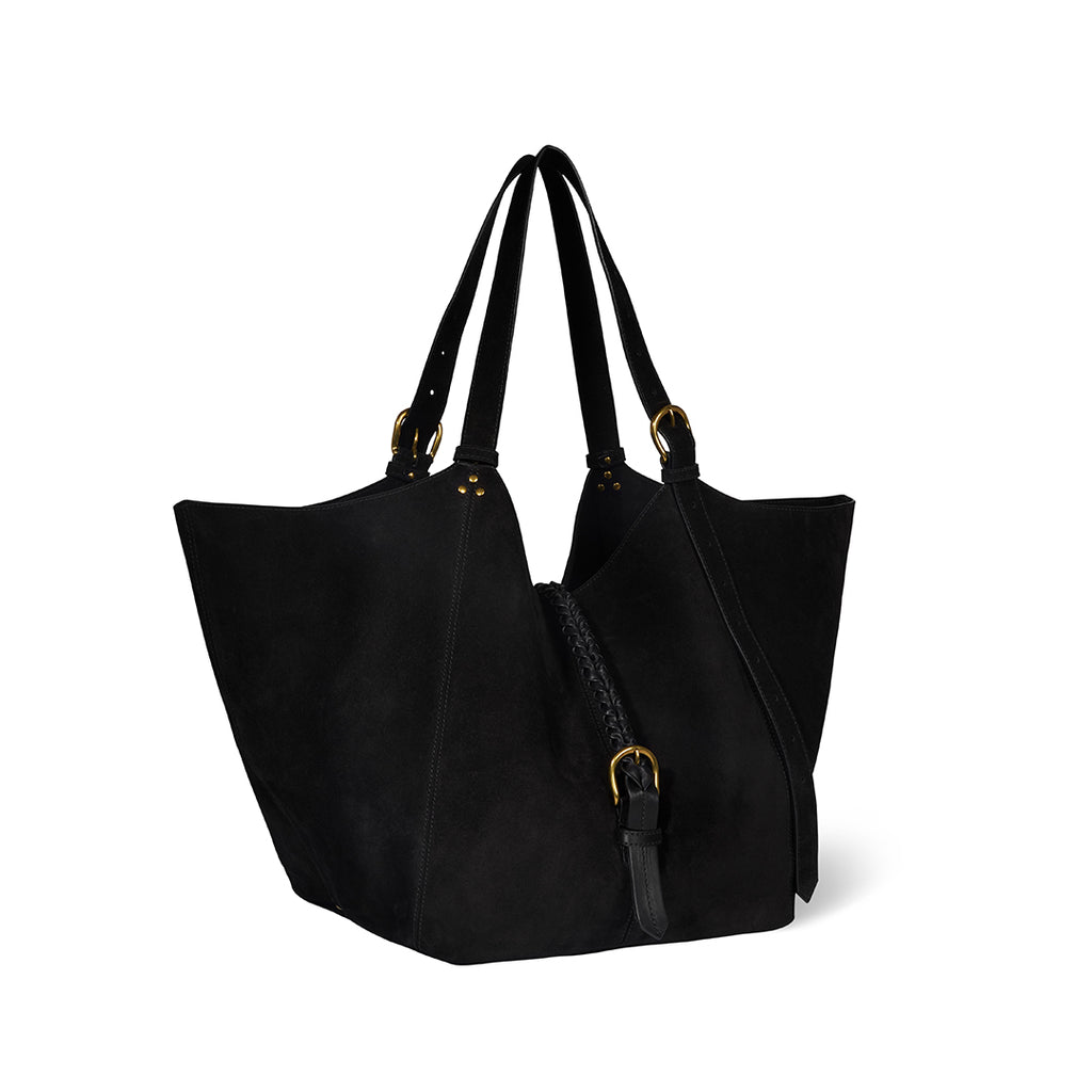 Sac Cabas Joseph M Croûte Velours Noir