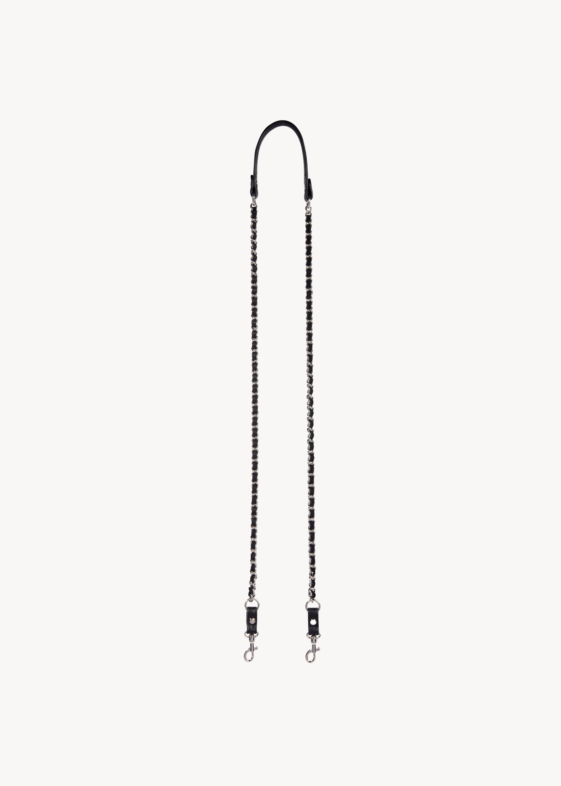 Bandoulière chaine Agneau Noir Silver