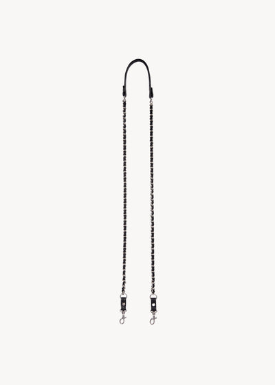 Bandoulière chaine Agneau Noir Silver